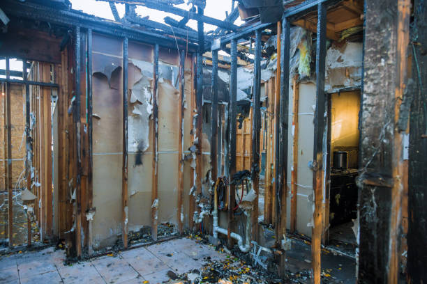 Professional Fire Damage Repair technician working in Spring, TX